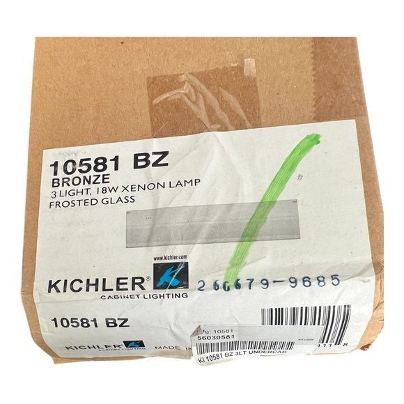 Kichler Under Cabinet Fixture 10581 BZ 3-Light Direct Wire Xenon 18v Bronze NEW - Picture 1 of 6